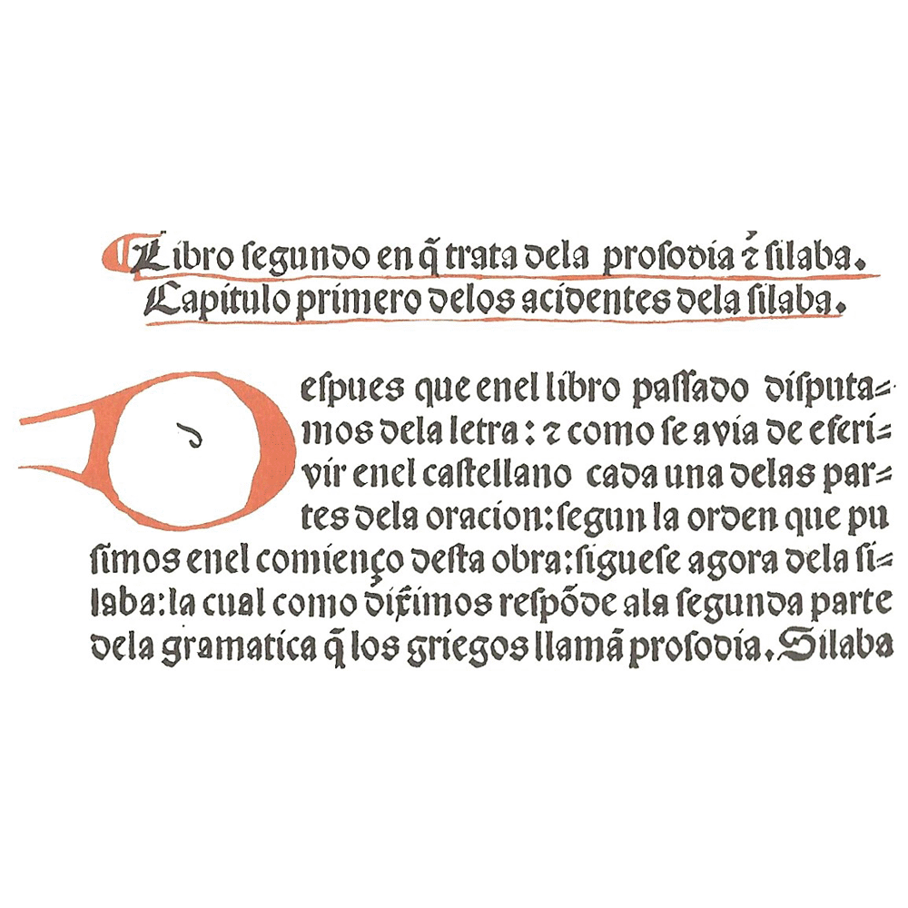 Gramatica castellana-Nebrija-Incunables Libros Antiguos-libro facsimil-Vicent Garcia Editores-4 Prosodia.